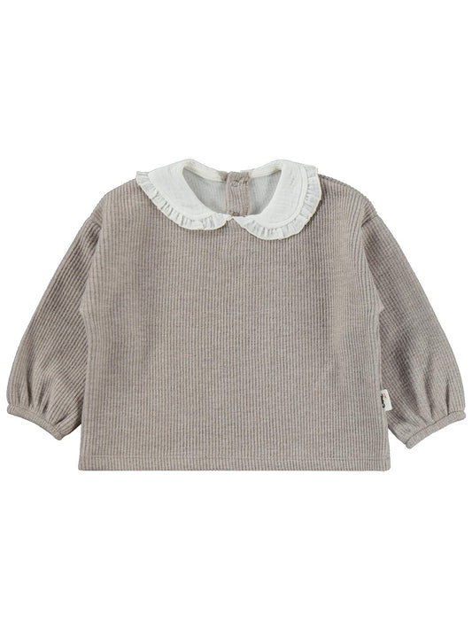 Civil Baby Bebe Yakalı 6-18 Ay Takım - Bej