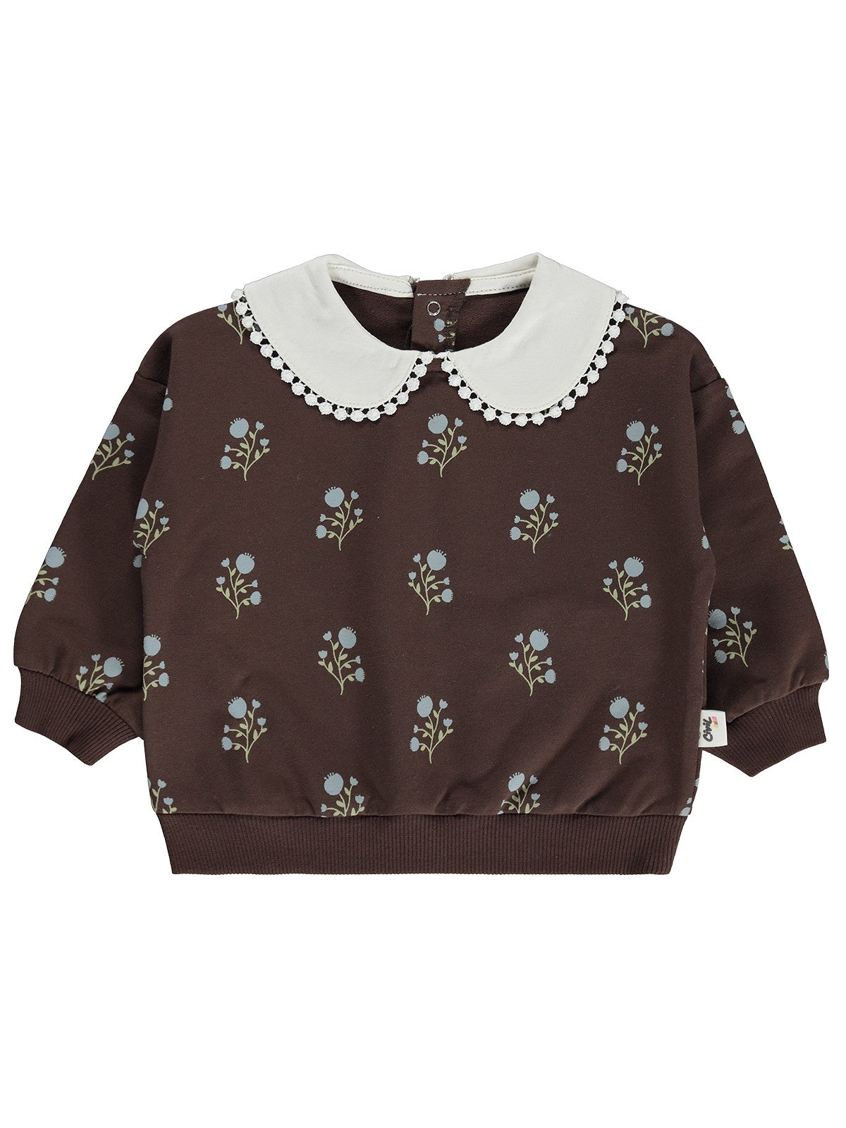 Civil Baby Bebe Yakalı 6-18 Ay Sweatshirt - Kahverengi