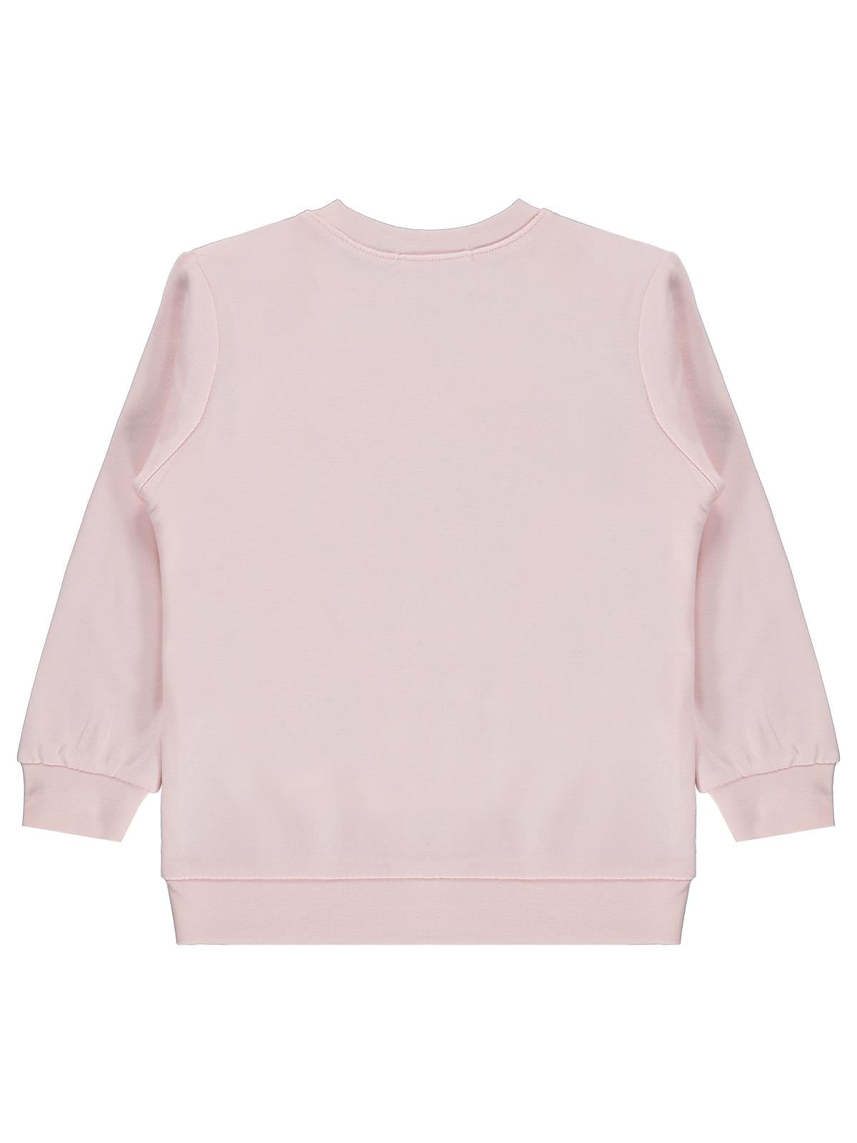 Civil Girls Fiyonk Baskılı 2-5 Yaş Sweatshirt  - Pudra