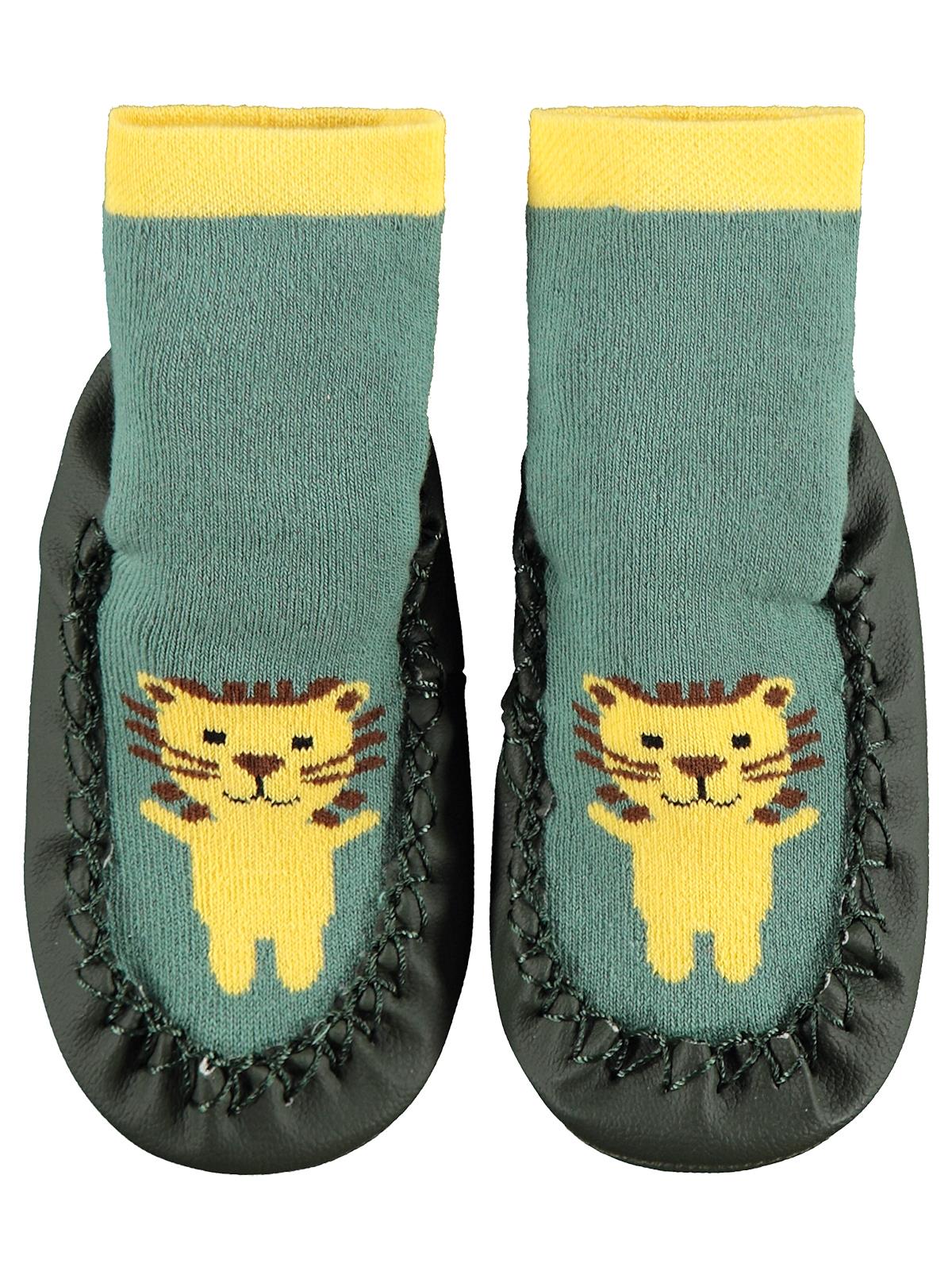 Civil Baby Lion Bebek Erkek Havlu Çarık Çorap 12-36 Ay