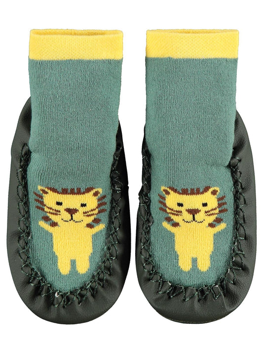 Civil Baby Lion Bebek Erkek Havlu Çarık Çorap 12-36 Ay