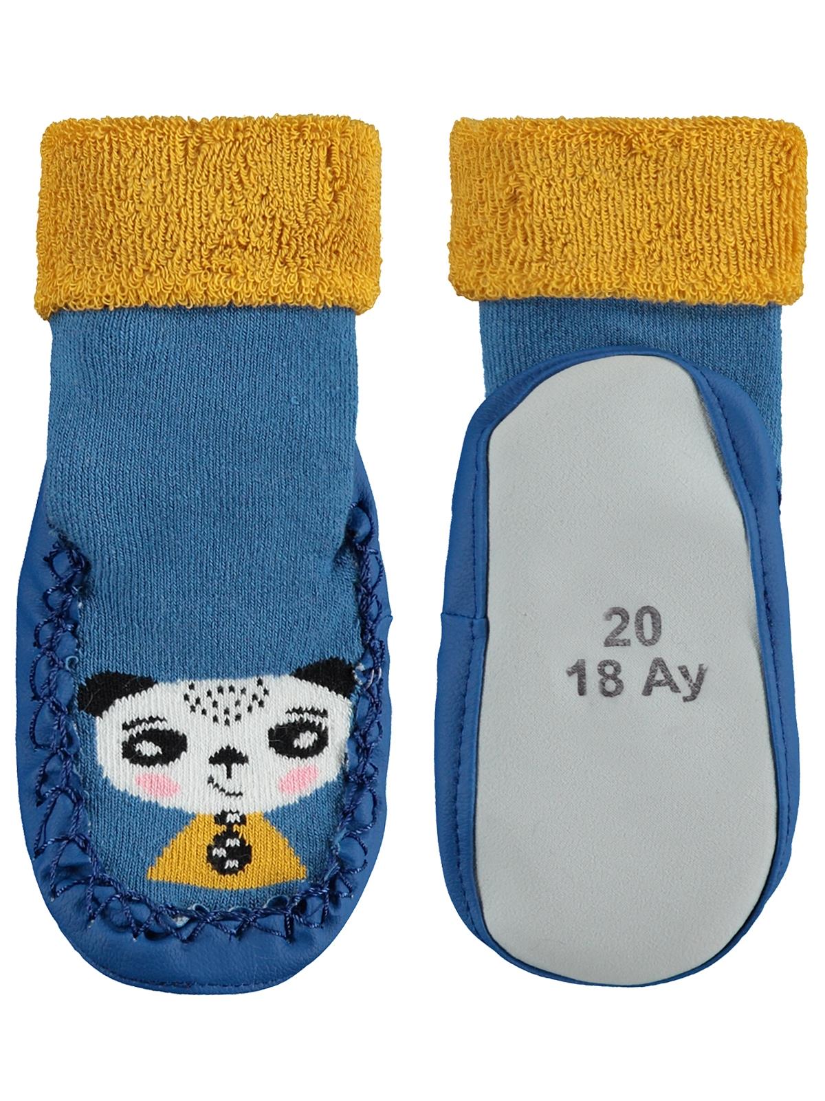 Civil Baby Kıvrık Bebek Erkek Havlu Çarık Çorap 12-36 Ay