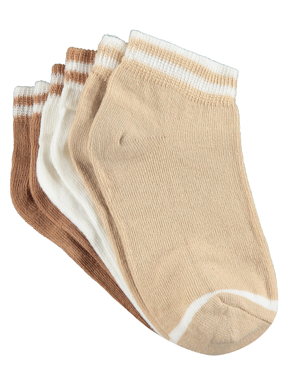 Civil Boys Basic Natural 3'lü 2-12 Yaş Erkek Çocuk Patik Çorap