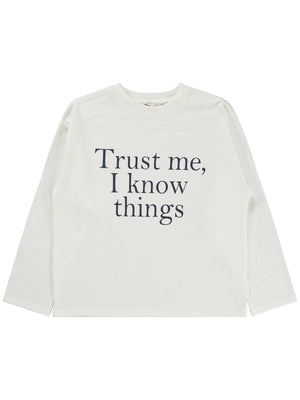 Civil Girls Trust Baskılı 10-13 Yaş Sweatshirt - Beyaz