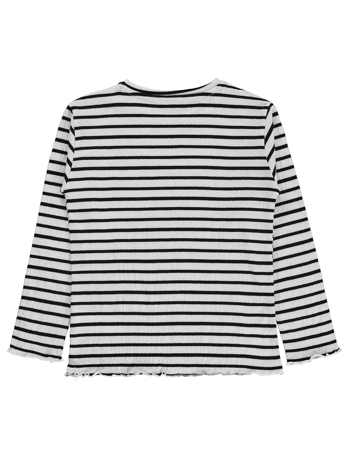 Civil Girls Çizgili 6-9 Yaş Sweatshirt - Ekru