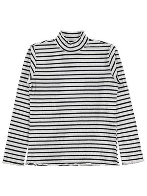 Civil Girls Çizgili Boğazlı 10-13 Yaş Sweatshirt - Ekru