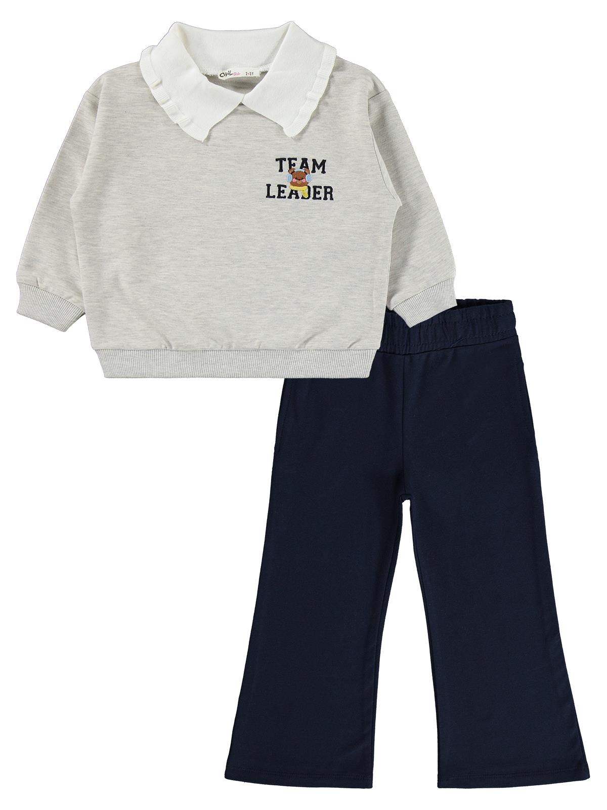 Civil Girls Team Leader 2-5 Yaş Eşofman Takımı - Ekru