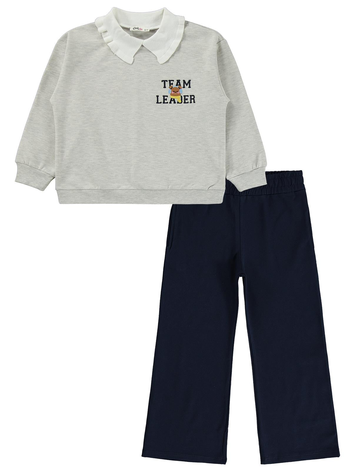 Civil Girls Team Leader 6-9 Yaş Eşofman Takımı - Ekru