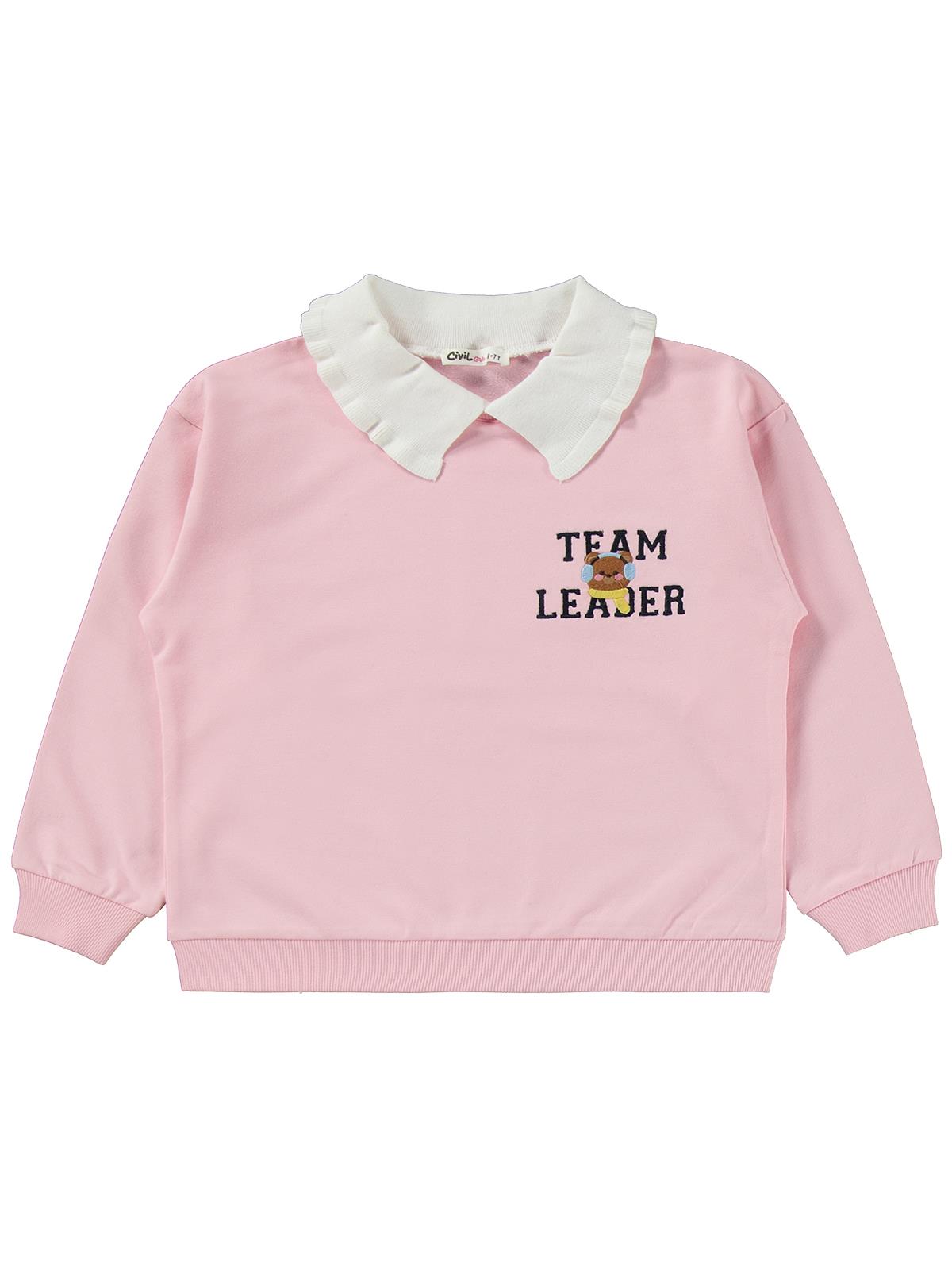 Civil Girls Team Leader 6-9 Yaş Eşofman Takımı - Pudra