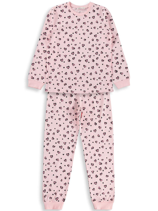 Civil Girls Leopar 10-13 Yaş Pijama Takımı - Pembe