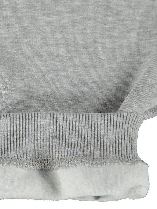 Civil Kız Çocuk Düz Sweatshirt | 3 İp Uzun Kol Bisiklet Yaka | Okul Kreş ve Günlük Kullanım - Gri