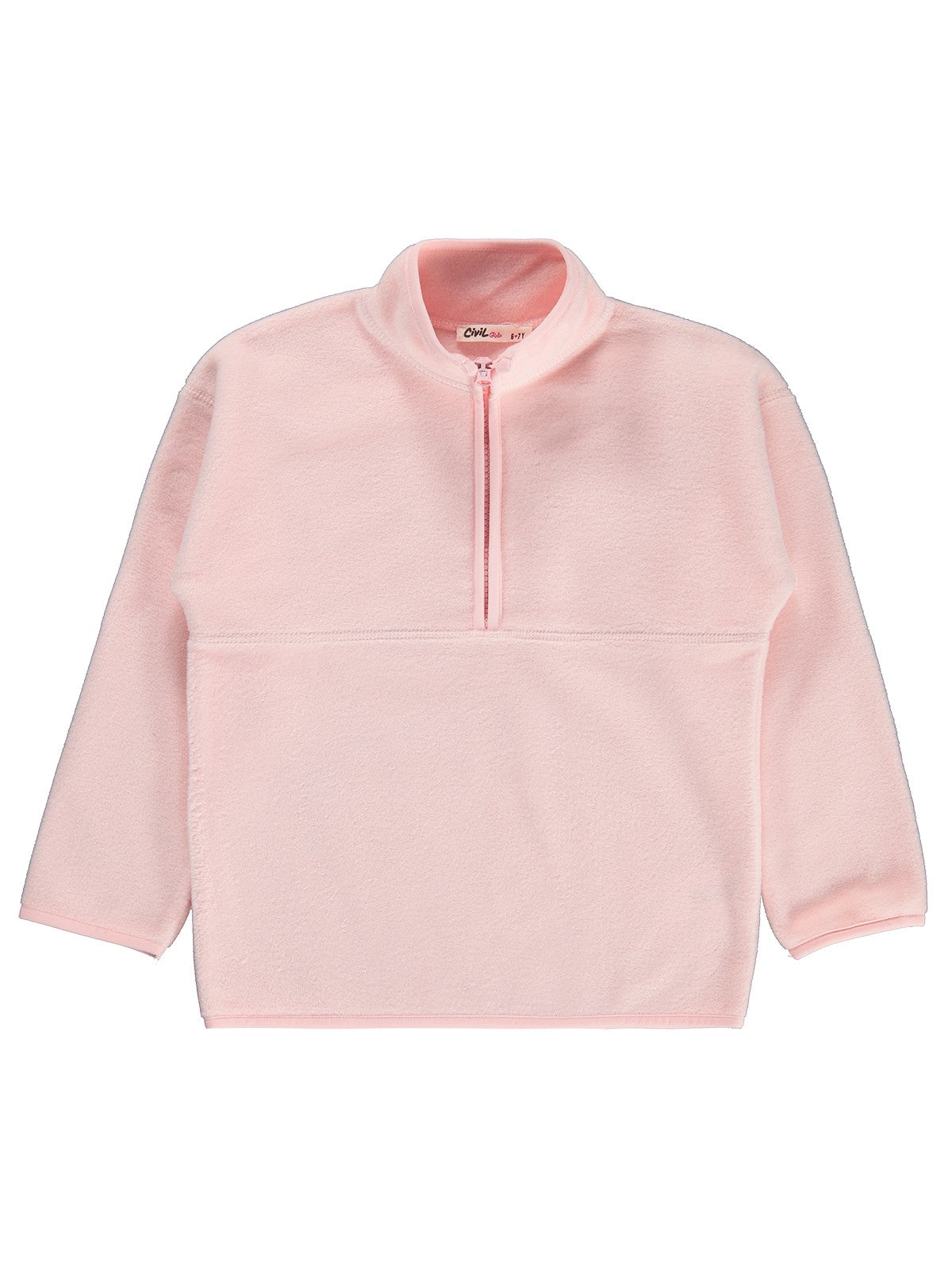 Civil Girls Polar 6-9 Yaş Sweatshirt - Pudra