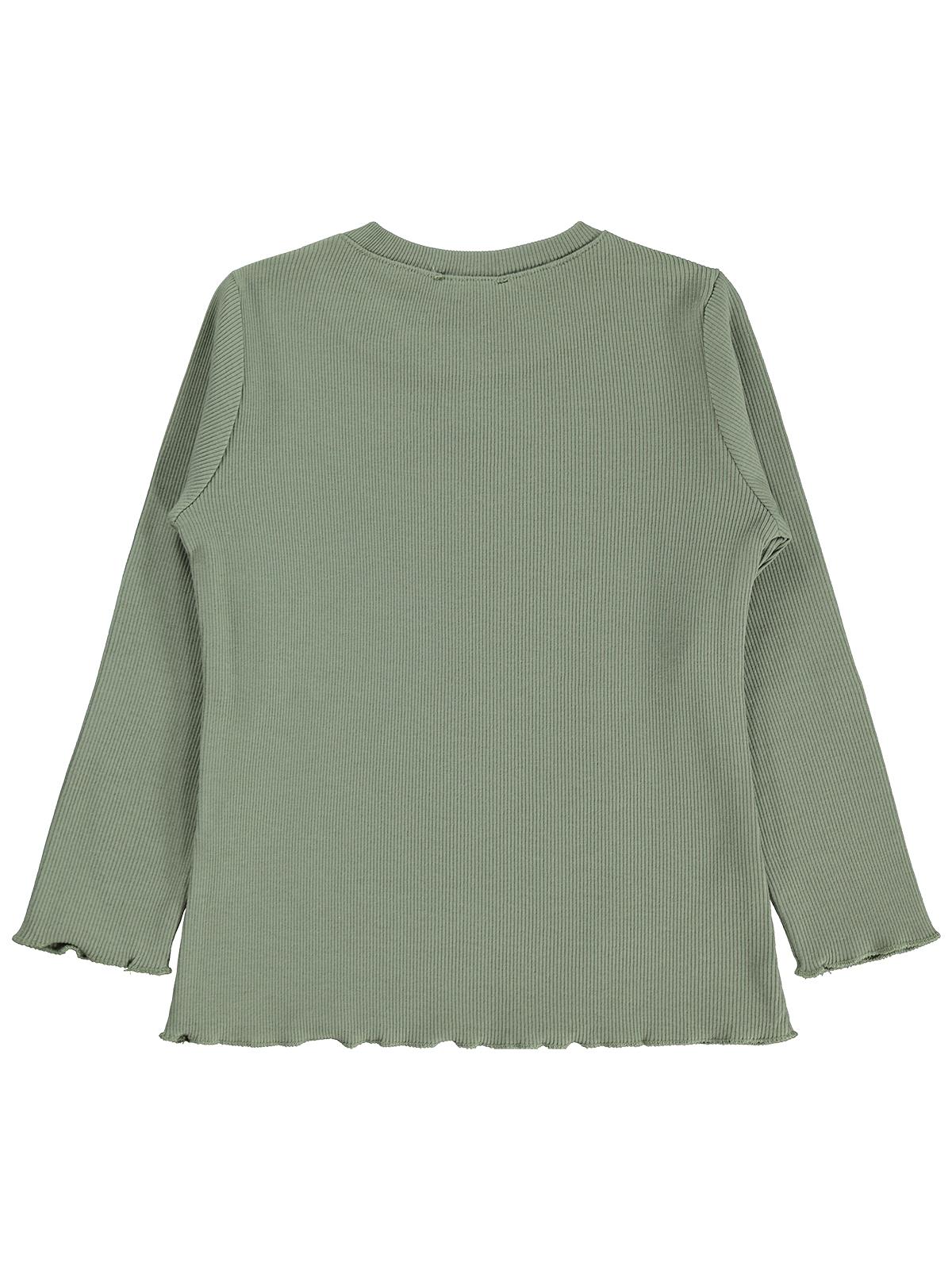 Civil Girls Çiçek Baskılı 2-5 Yaş Sweatshirt - Haki