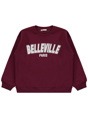 Civil Girls Belleville 10-13 Yaş Sweatshirt - Bordo