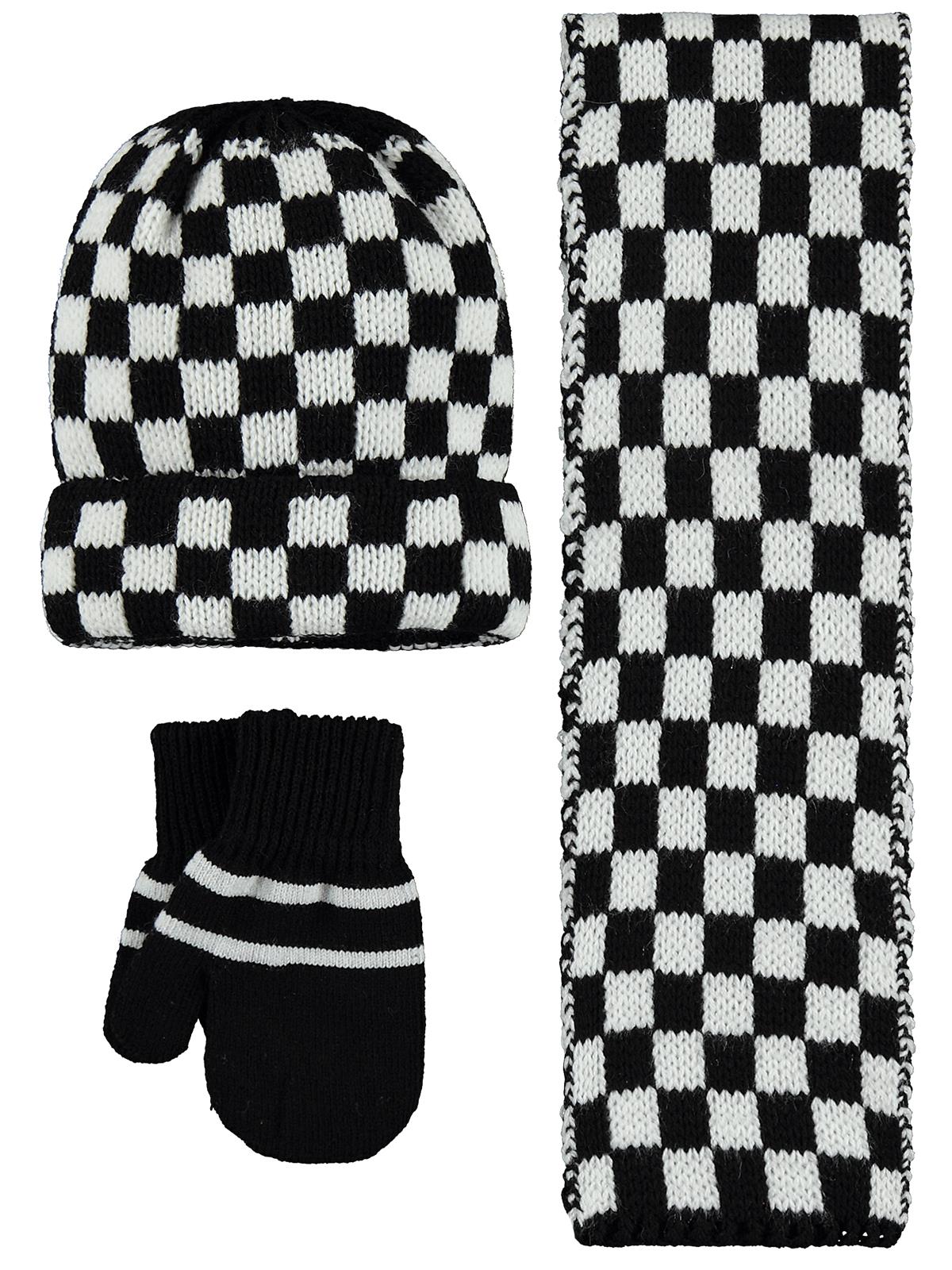 Civil Baby 6-18 Ay Atkı Bere Eldiven Set - Siyah