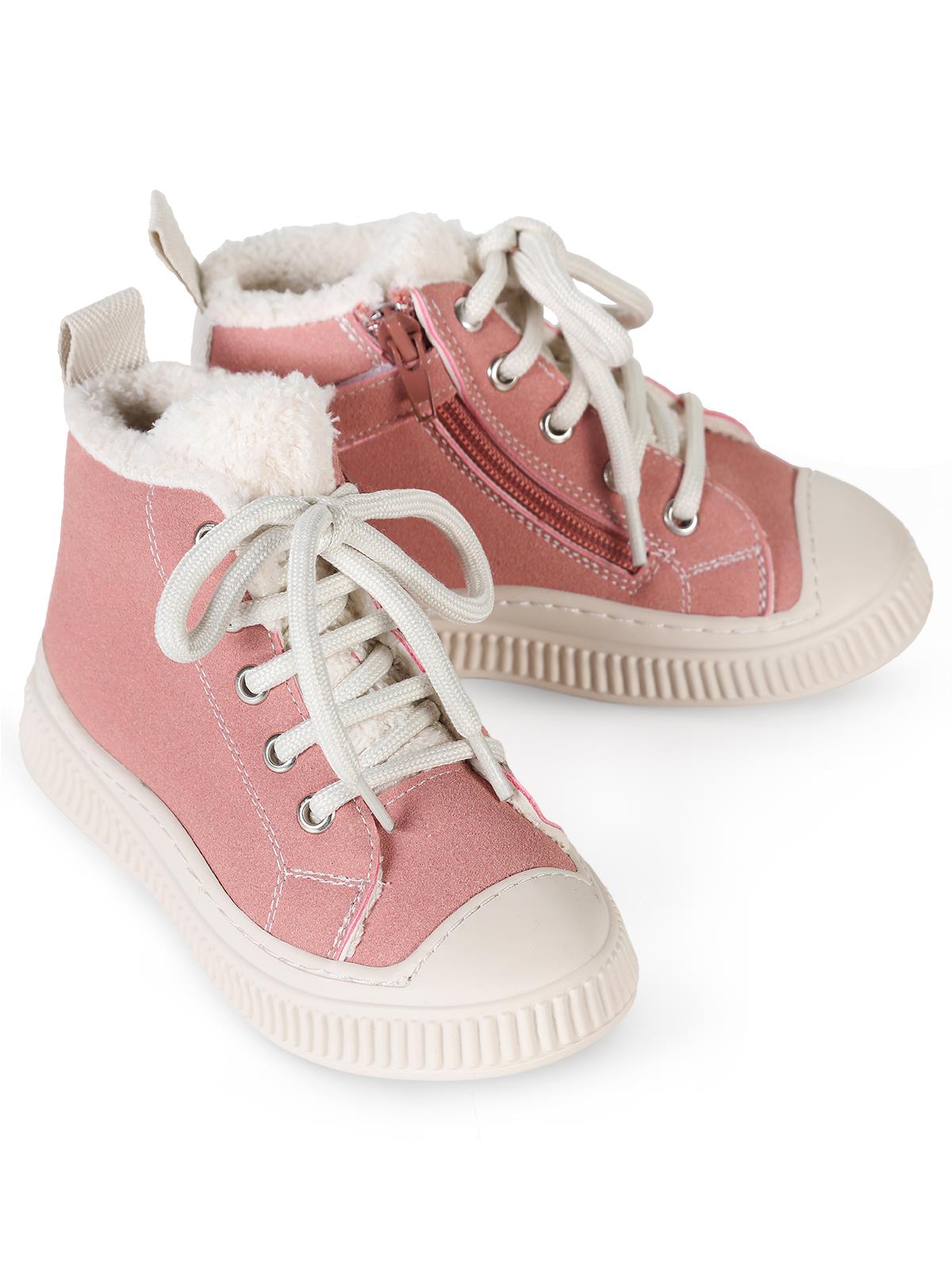 Civil Boots Kürklü Fermuarlı 27- Bot ve Çizme - Pudra