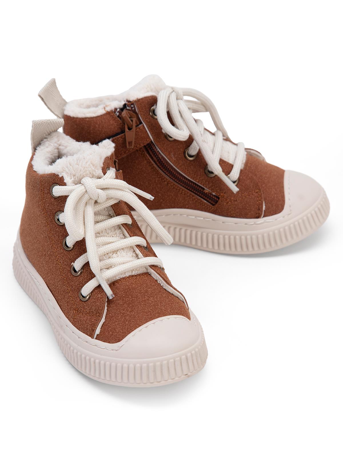Civil Boots Kürklü Fermuarlı 27- Bot ve Çizme - Kahverengi