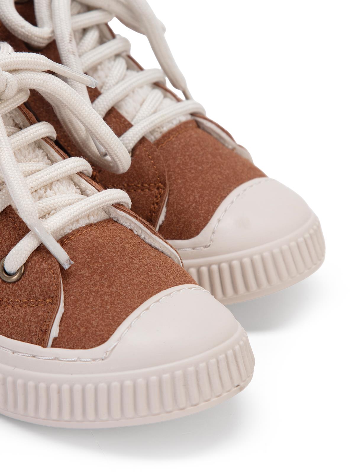 Civil Boots Kürklü Fermuarlı 32-36  Numara Bot ve Çizme - Kahverengi