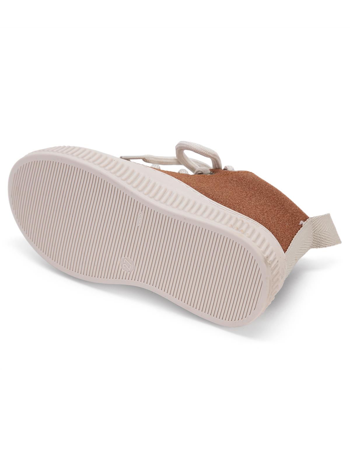Civil Boots Kürklü Fermuarlı 32-36  Numara Bot ve Çizme - Kahverengi