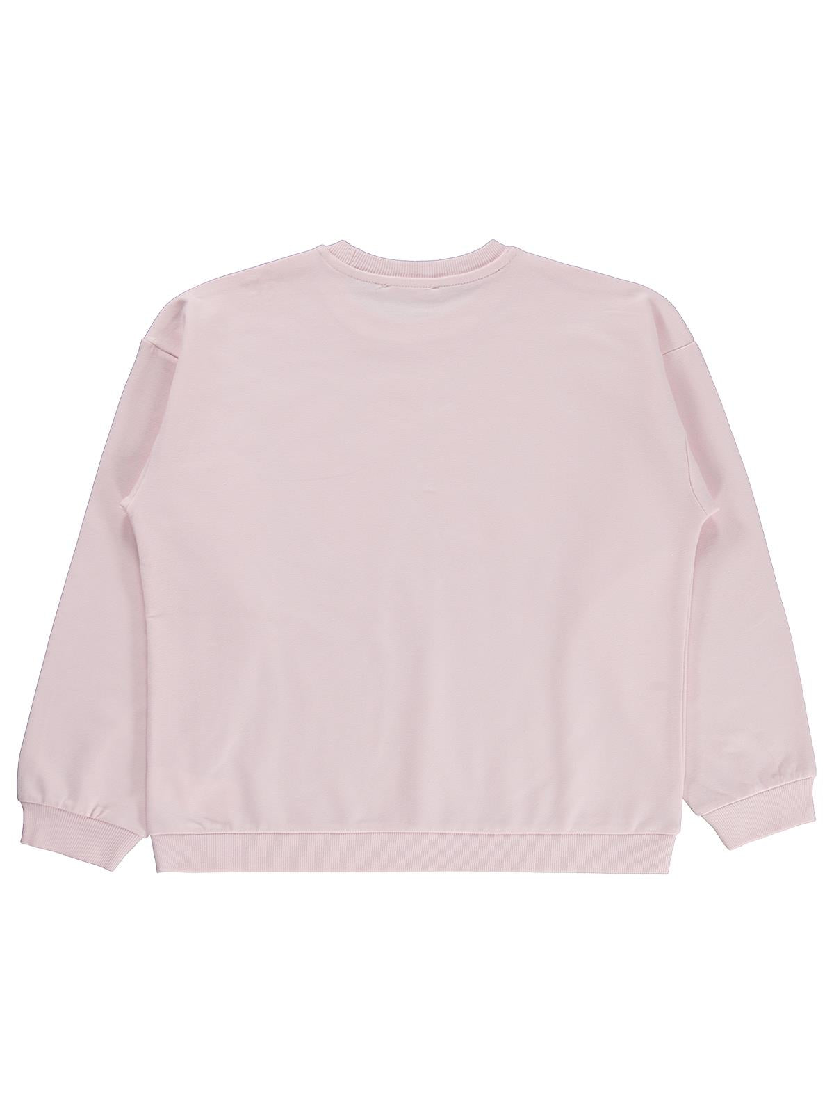 Civil Girls Love Baskılı 10-13 Yaş Sweatshirt - Pembe
