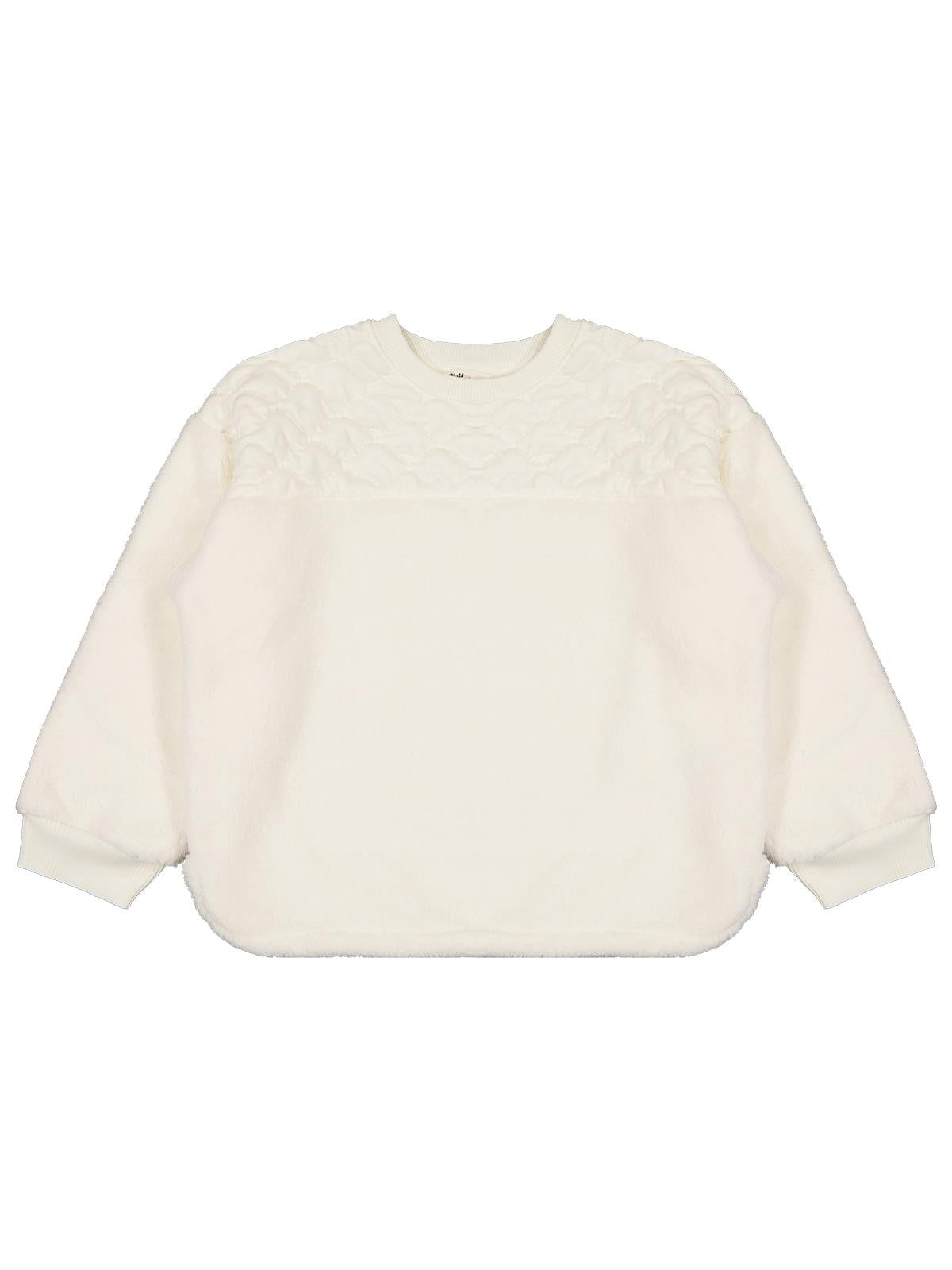 Civil Girls Kapitone 10-13 Yaş Sweatshirt - Ekru