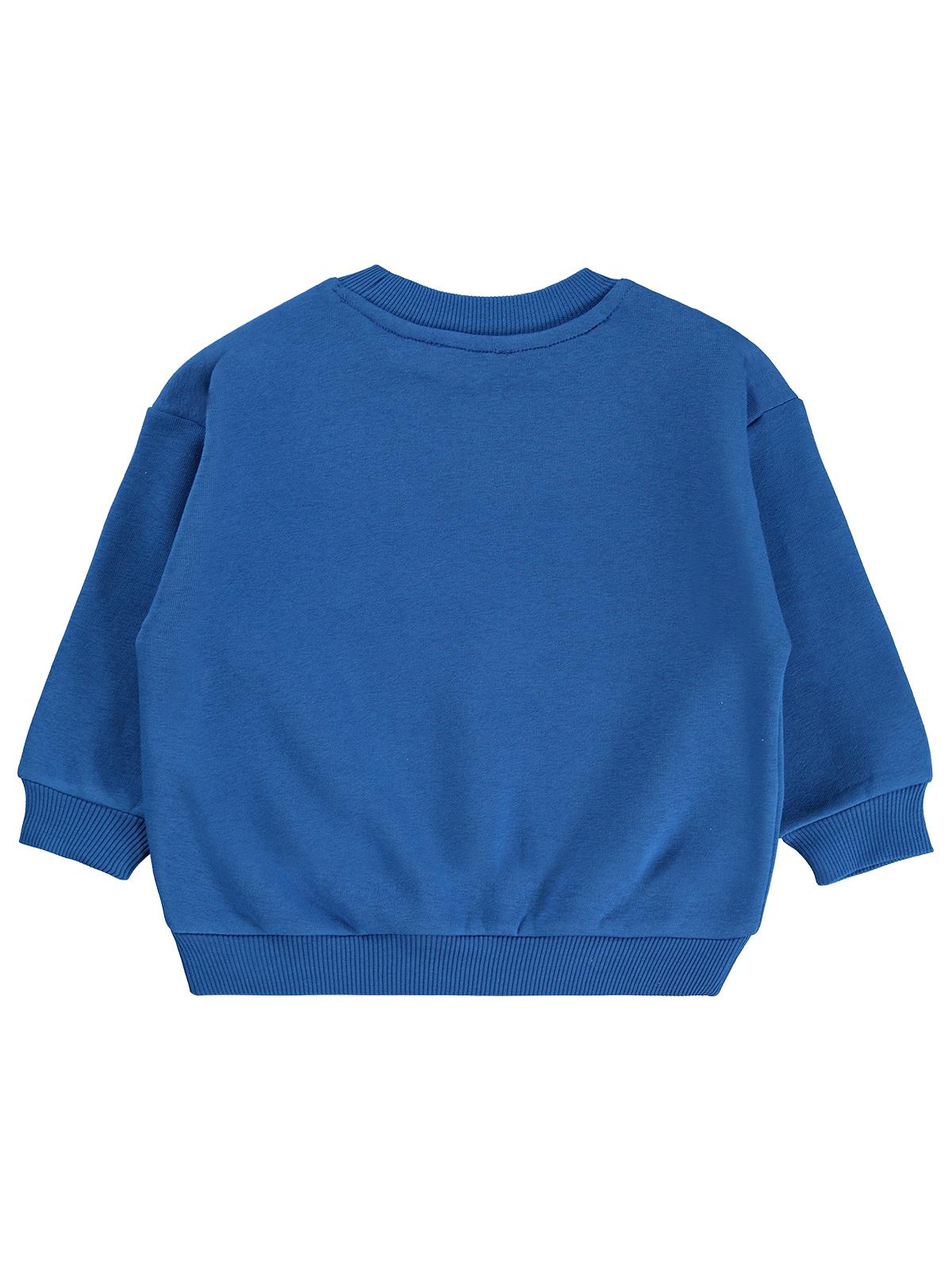 Civil Boys BASEBALL BASKILI 2-5 Yaş Sweatshirt - Mavi
