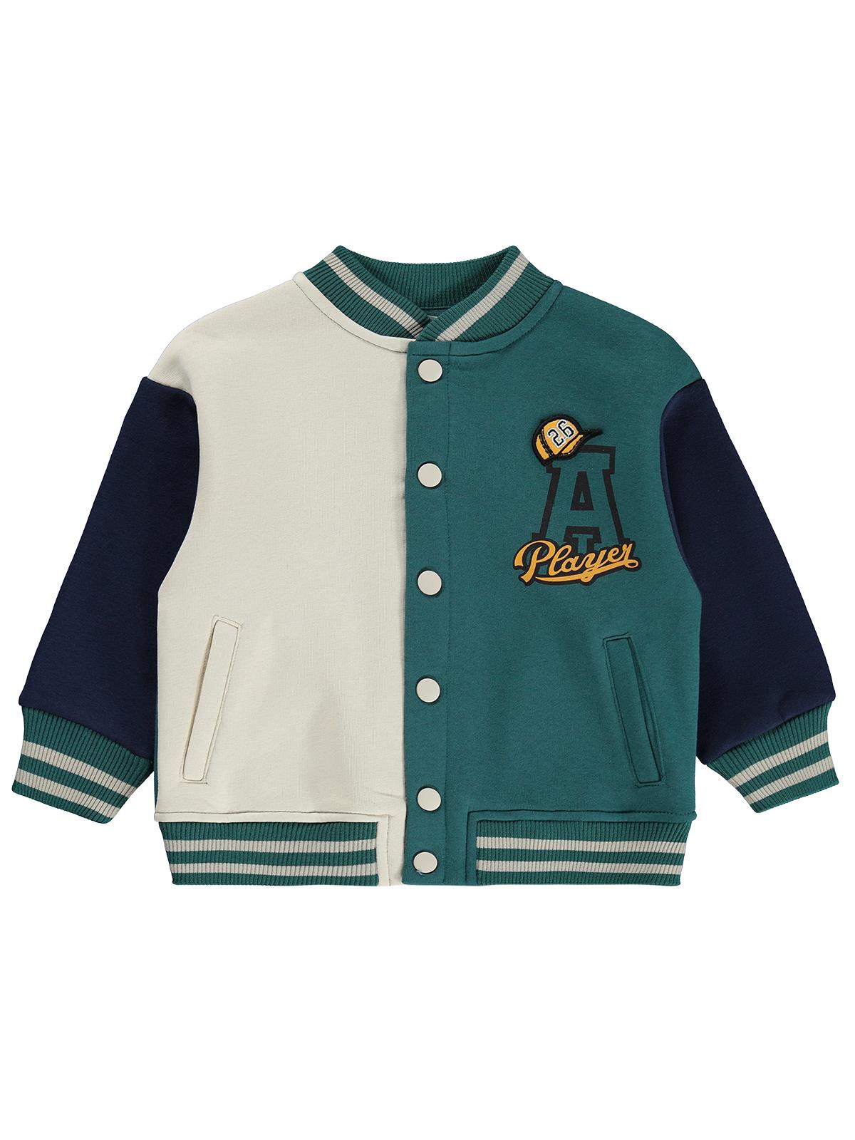 Civil Boys Player Baskılı 2-5 Yaş Hırka - Yeşil