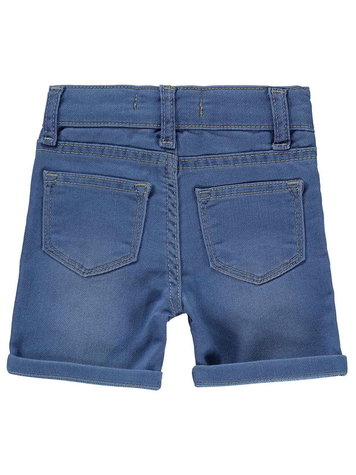Tommiks Kids Çiçek Nakışlı 6-24 Ay Şort - Mavi
