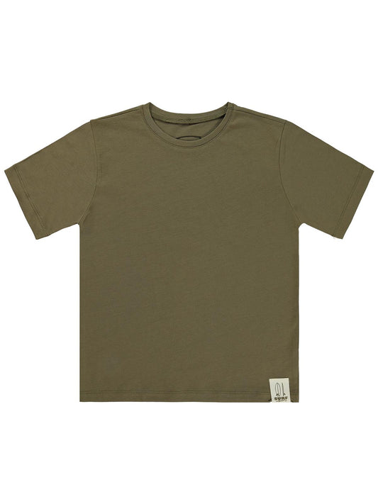 Civil Boys Basic Surf Etiketli 6-9 Yaş Tişört - Haki