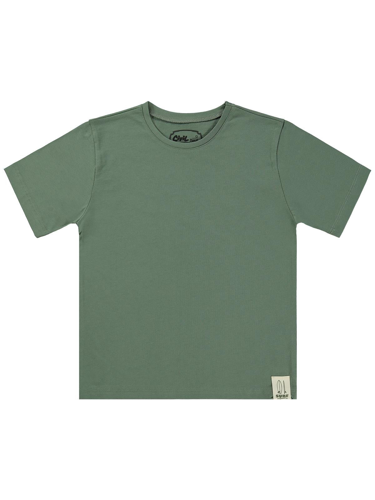 Civil Boys Basic Surf Etiketli 6-9 Yaş Tişört - Haki