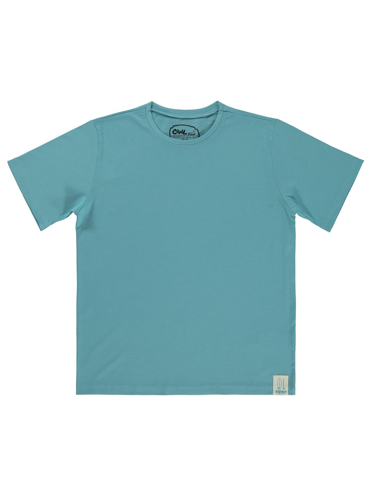 Civil Boys Basic Surf Etiketli 10-13 Yaş Tişört  - Mavi