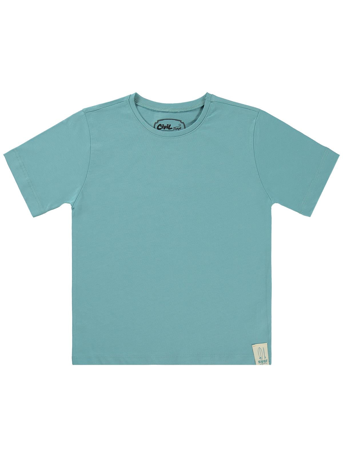 Civil Boys Basic Surf Etiketli 10-13 Yaş Tişört  - Mavi