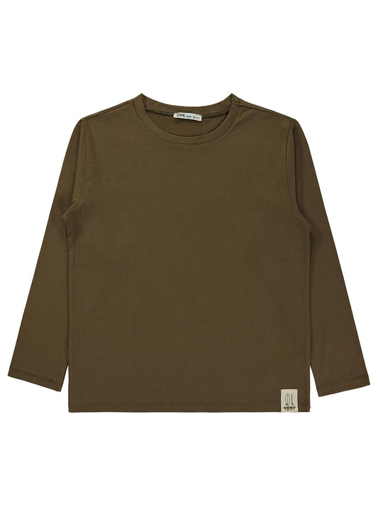 Civil Boys Erkek Çocuk Basic Uzun Kol Sweatshirt Km | Süprem Uzun Kol | Okul Kreş ve Günlük Kullanım - Haki