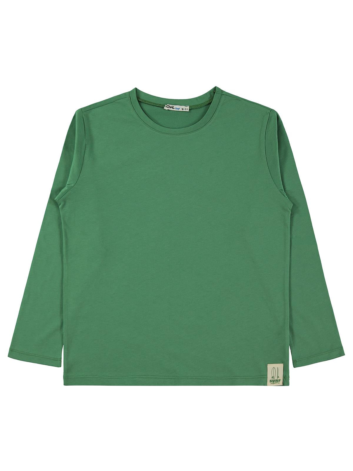 Civil Boys Erkek Çocuk Basic Uzun Kol Sweatshirt Km | Süprem Uzun Kol | Okul Kreş ve Günlük Kullanım - Yeşil