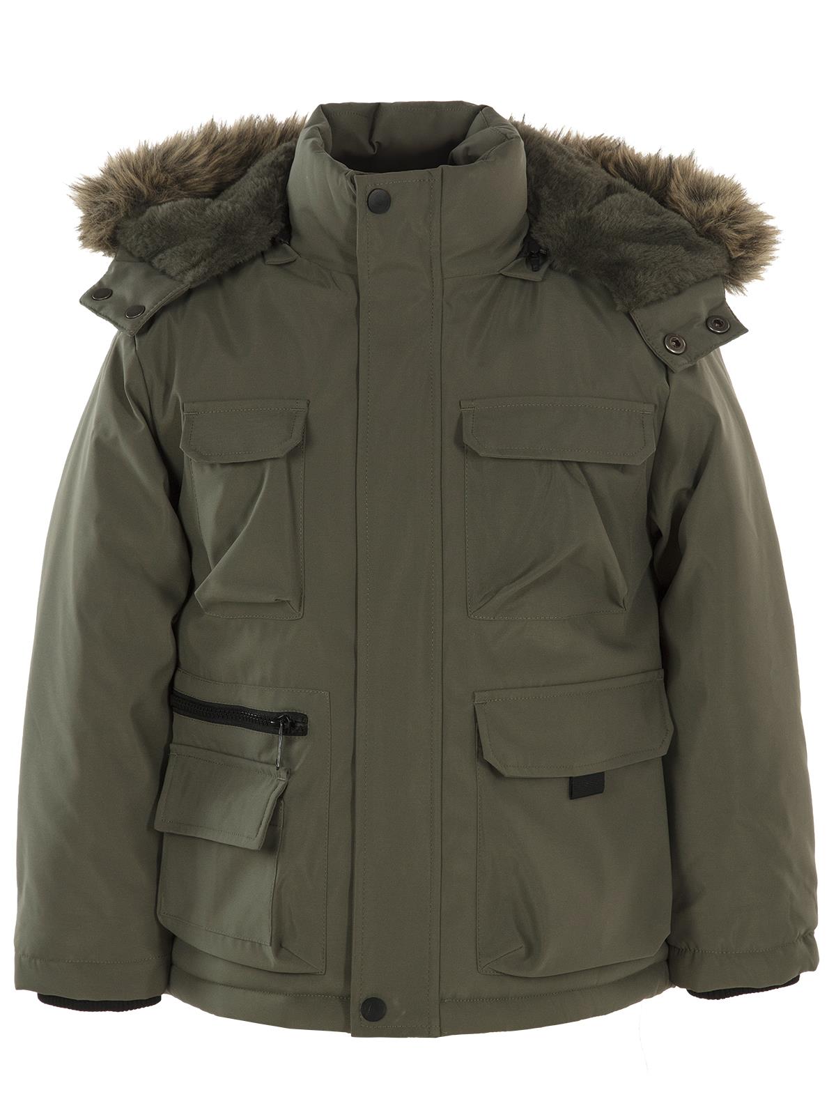 Civil Boys 4 Cepli Kürklü 10-13 Yaş Parka - Haki
