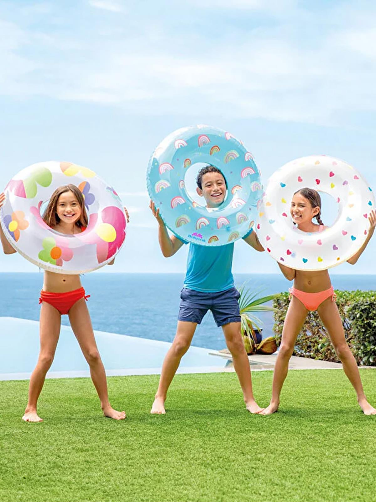 İntex Desenlı Sımıt 3 Ast 81 Cm. 8+Yas - Beyaz
