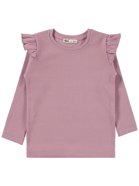 Civil Girls Fıfır Kollu 6-9 Yaş Takım - Pembe