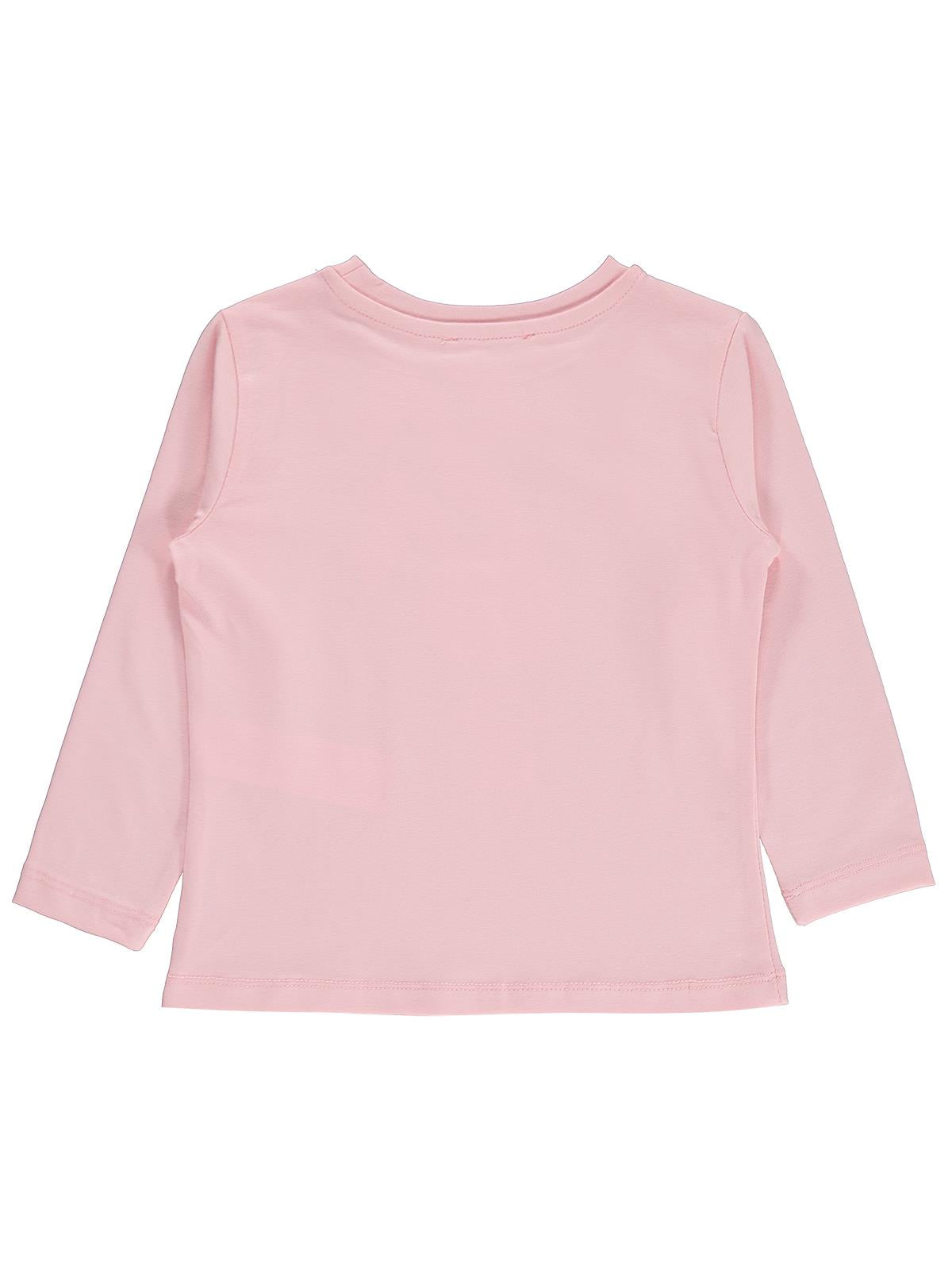 Civil Girls Tavşan Baskılı 2-5 Yaş Sweatshirt - Pudra