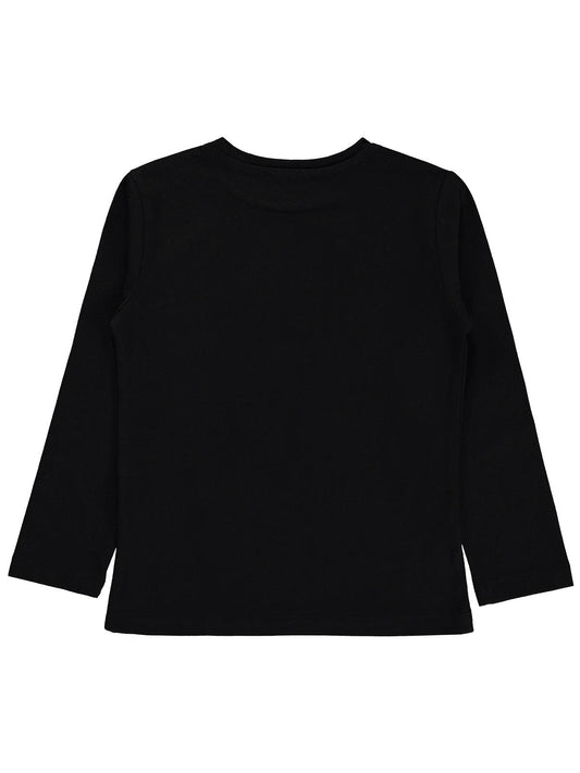 Civil Girls Unicorn Baskılı 6-9 Yaş Sweatshirt - Siyah