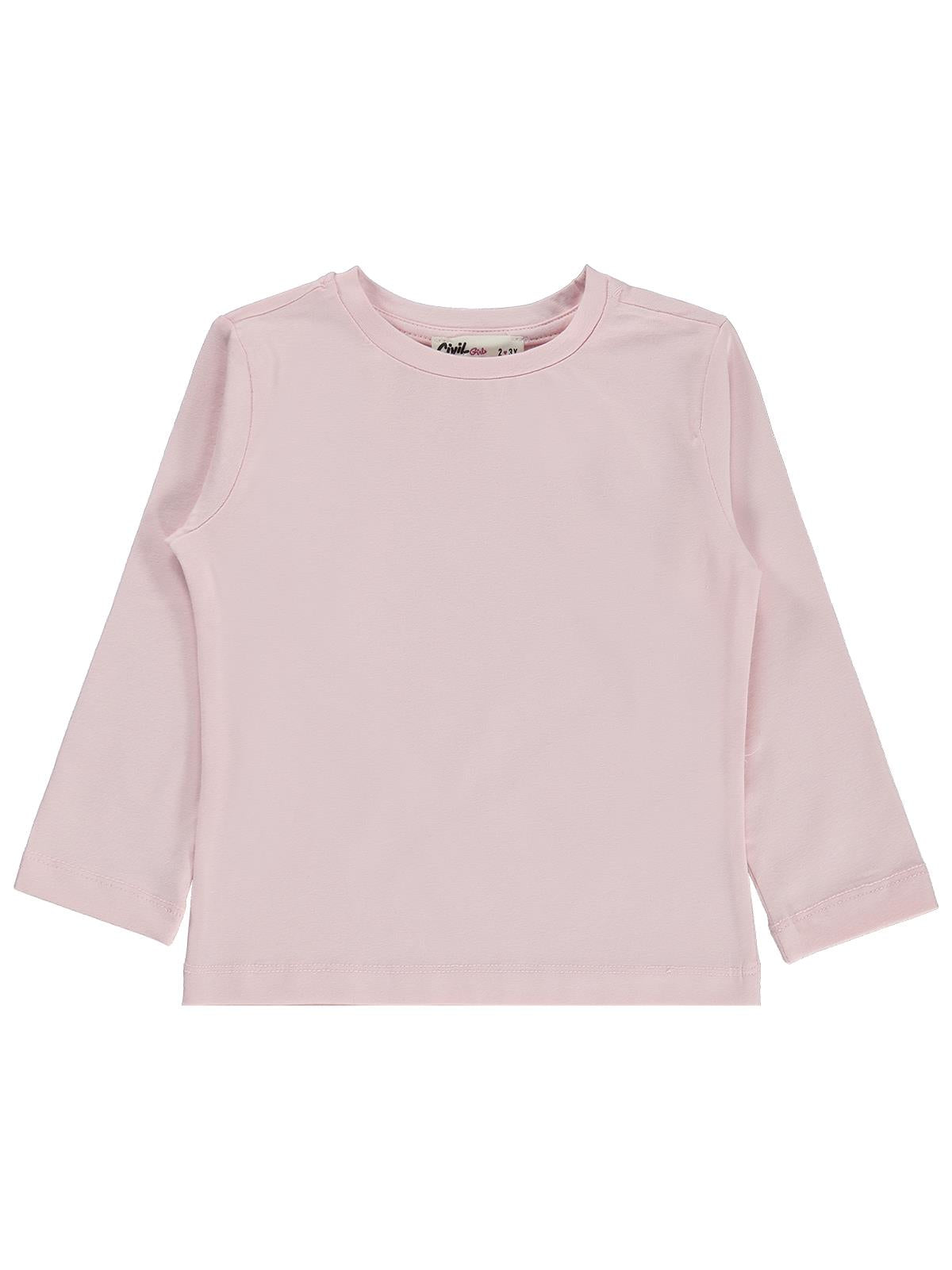 Civil Girls Basic 2-5 Yaş Sweatshirt - Pudra