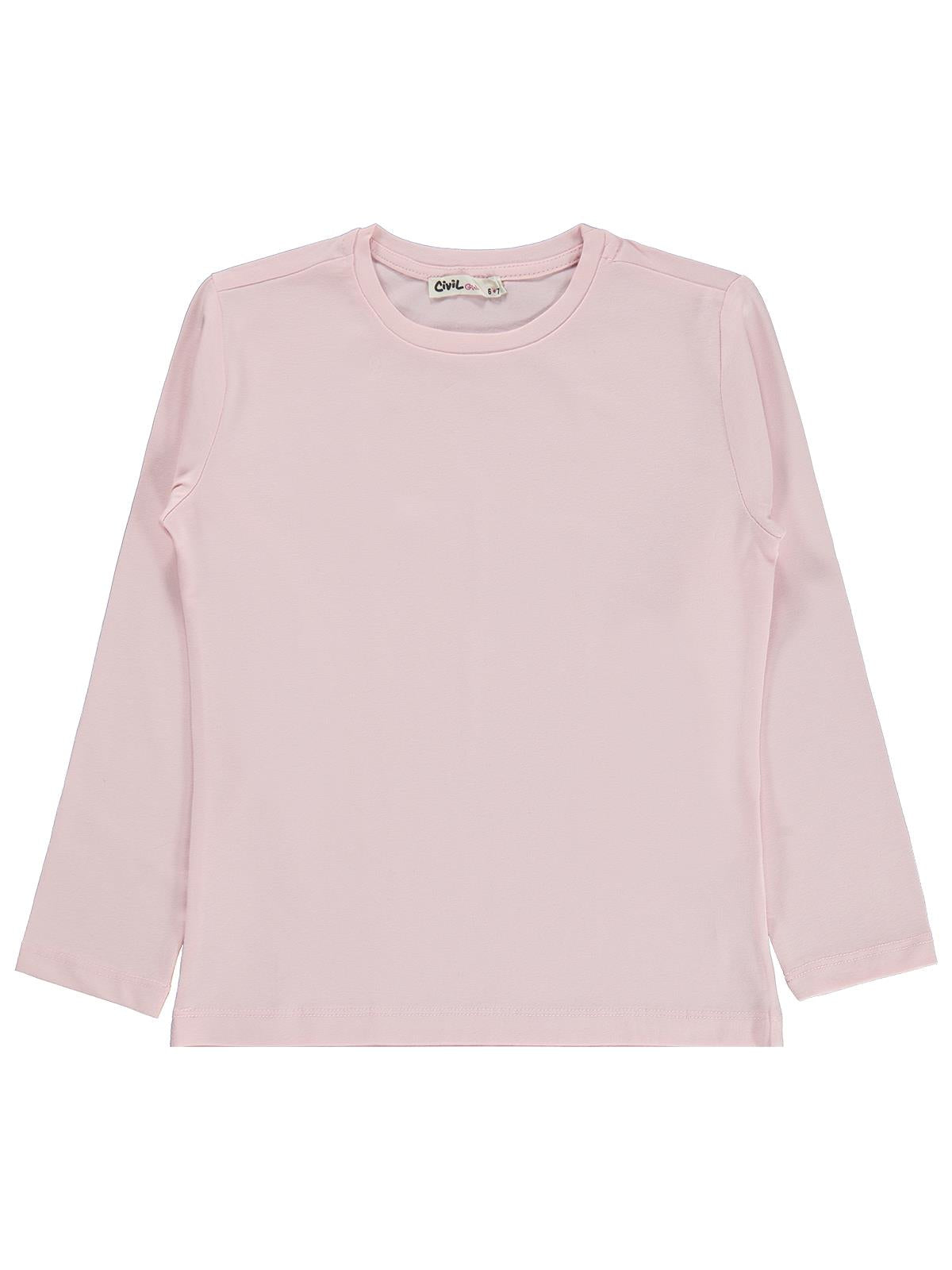 Civil Girls Basic 6-9 Yaş Sweatshirt - Pudra