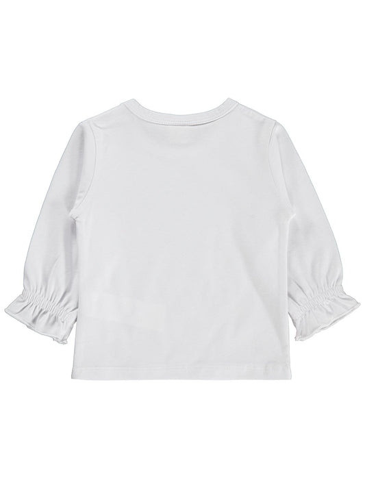 Civil Baby Kalp Baskılı 6-18 Ay Sweatshirt - Beyaz