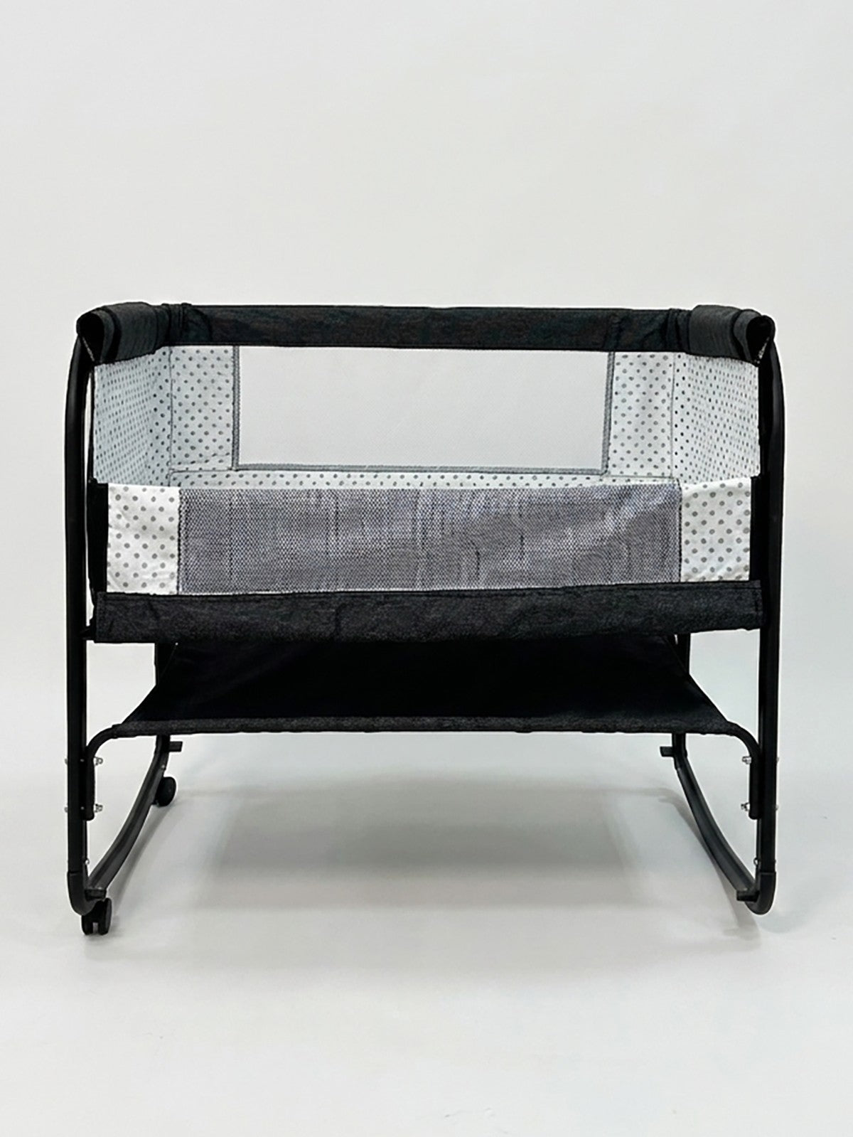 Kujju Sedef Anne Yanı Bebek Beşiği 50x90 Cm - Gri