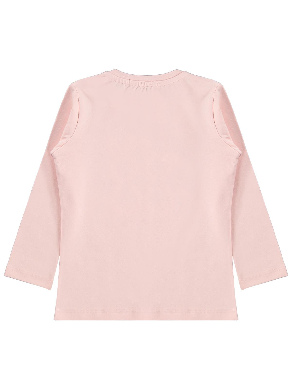 Civil Girls Tavşan Baskılı 2-5 Yaş Sweatshirt - Pudra