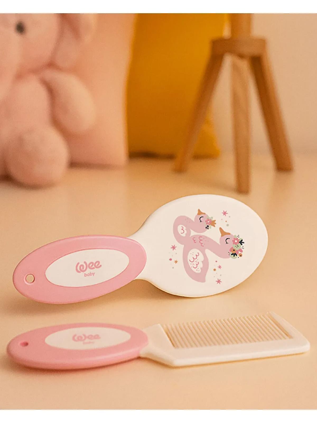 Wee Baby Fırça Tarak Seti - Pembe