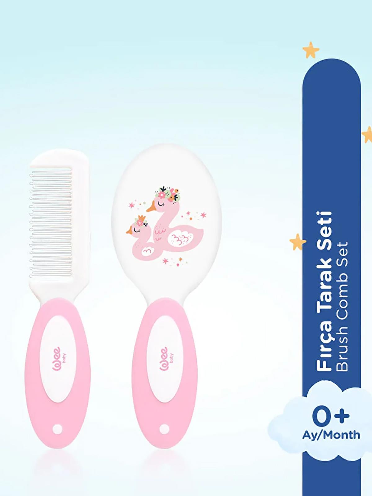 Wee Baby Fırça Tarak Seti - Pembe