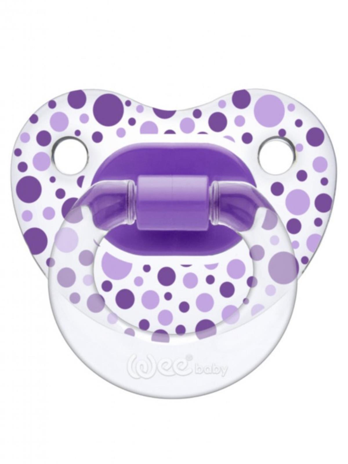 Wee Baby Sılıkon Desenlı 6 18 Ay Emzık - Lila