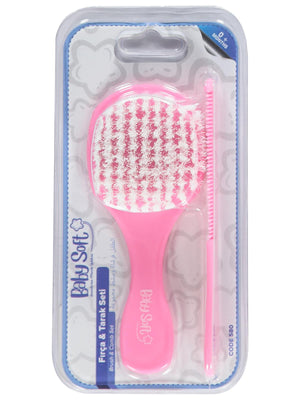 Baby Soft Bebek Fırca Tarak Setı - Pembe