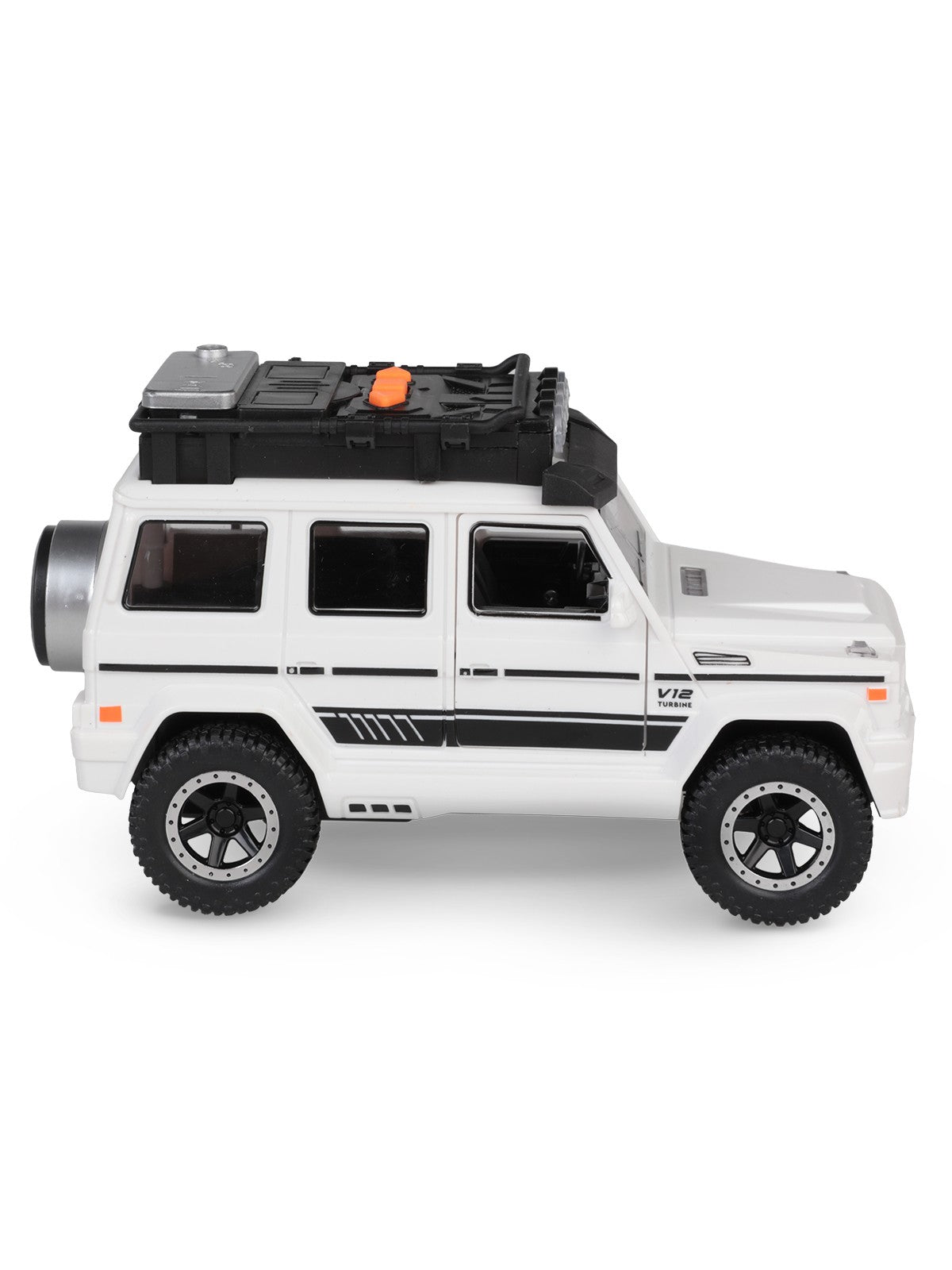 Vardem Kutulu Sürtmeli Işıklı Müzikli Off-Road Lüks Araba - Beyaz
