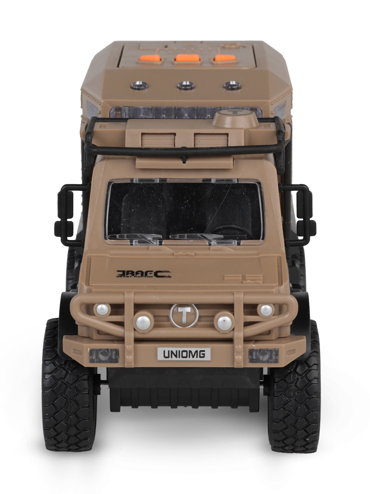 Vardem Kutulu Sürtmeli Işıklı Müzikli Off-Road Lüks Araba - Kahverengi